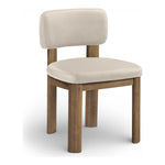 Paloma Vegan Leather Upholstered Dining Chair in Taupe