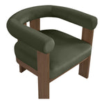 Arienzo Velvet Performance Fabric Upholstered Accent Chair in Green
