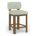 Paloma Vegan Leather Upholstered Counter Stool in Mint