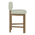 Paloma Vegan Leather Upholstered Counter Stool in Mint