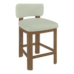 Paloma Vegan Leather Upholstered Counter Stool in Mint