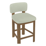 Paloma Vegan Leather Upholstered Counter Stool in Mint