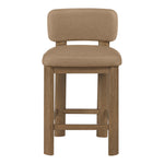Paloma Vegan Leather Upholstered Counter Stool in Tan