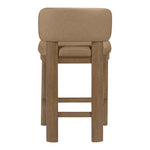 Paloma Vegan Leather Upholstered Counter Stool in Tan