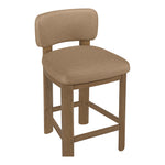 Paloma Vegan Leather Upholstered Counter Stool in Tan