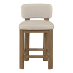 Paloma Vegan Leather Upholstered Counter Stool in Taupe