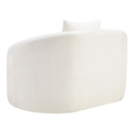 Penelope Chenille Fabric Upholstered Chair in Cream