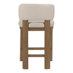 Paloma Vegan Leather Upholstered Counter Stool in Taupe