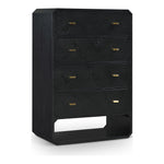 Parker Ash Veneer Chest in Black
