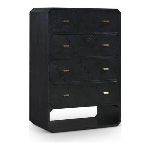 Parker Ash Veneer Chest in Black