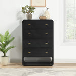 Parker Ash Veneer Chest in Black