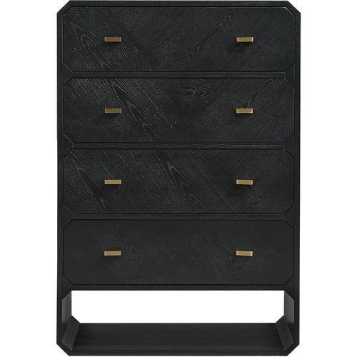 Parker Ash Veneer Chest in Black