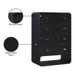 Parker Ash Veneer Chest in Black