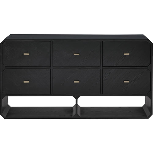 Parker Ash Veneer Dresser in Black