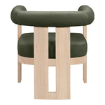 Arienzo Velvet Performance Fabric Upholstered Accent Chair in Green