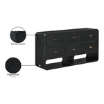 Parker Ash Veneer Dresser in Black