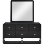 Parker Ash Veneer Frame Mirror in Black
