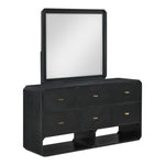 Parker Ash Veneer Frame Mirror in Black