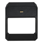 Parker Ash Veneer Nightstand in Black