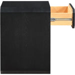 Parker Ash Veneer Nightstand in Black