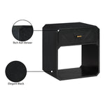 Parker Ash Veneer Nightstand in Black