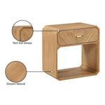 Parker Ash Veneer Nightstand in Natural