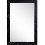 Pavia Genuine Marble Frame Mirror in Black
