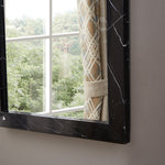 Pavia Genuine Marble Frame Mirror in Black