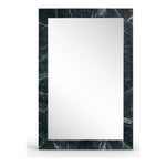 Pavia Genuine Marble Frame Mirror in Green