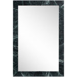 Pavia Genuine Marble Frame Mirror in Green