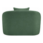 Penelope Chenille Fabric Upholstered Chair in Green