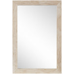 Pavia Genuine Travertine Frame Mirror in Natural