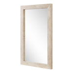 Pavia Genuine Travertine Frame Mirror in Natural