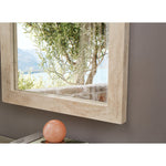 Pavia Genuine Travertine Frame Mirror in Natural