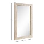 Pavia Genuine Travertine Frame Mirror in Natural