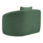 Penelope Chenille Fabric Upholstered Chair in Green