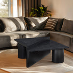 Pavillion Oak Veneer Coffee Table in Black