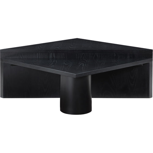 Pavillion Oak Veneer Coffee Table in Black