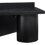 Pavillion Oak Veneer Coffee Table in Black
