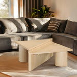 Pavillion Oak Veneer Coffee Table in Natural