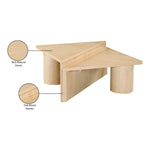 Pavillion Oak Veneer Coffee Table in Natural