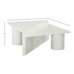 Pavillion Oak Veneer Coffee Table in White