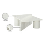 Pavillion Oak Veneer Coffee Table in White