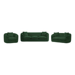 Penelope Chenille Fabric Upholstered Chair in Green