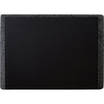 Penny Linen Textured Fabric Upholstered King Bed in Black
