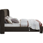 Penny Boucle Fabric Upholstered Queen Bed in Brown