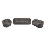 Penelope Chenille Fabric Upholstered Chair in Grey