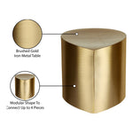 Petal Iron Coffee Table in Gold