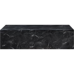 Piazza Marble Finish Concrete Indoor / Outdoor Coffee Table in Black