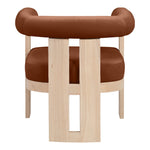 Arienzo Velvet Performance Fabric Upholstered Accent Chair in Cognac
